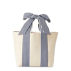 NEW Mark & Graham RIBBON BOW BAG BEACH BAG